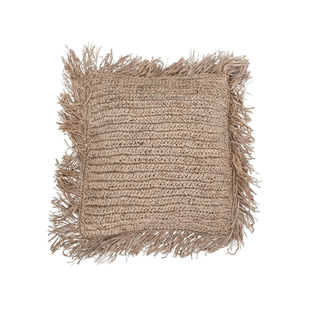 Zoco Home Decor/Textile Raffia Cushion Cover | Fringe 60x60cm