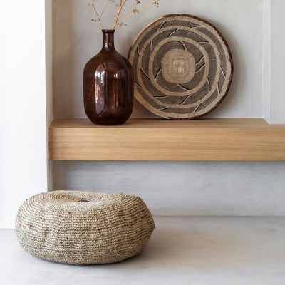 Zoco Home Puf de rafia | 65 x 35 cm