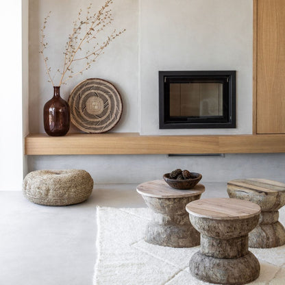 Zoco Home Furniture/Chair Raffia Pouf | 65x35cm