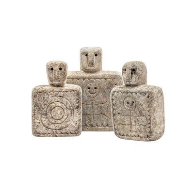 Zoco Home Raja Sumba-Steinstatue mit Zielsymbol | Klein