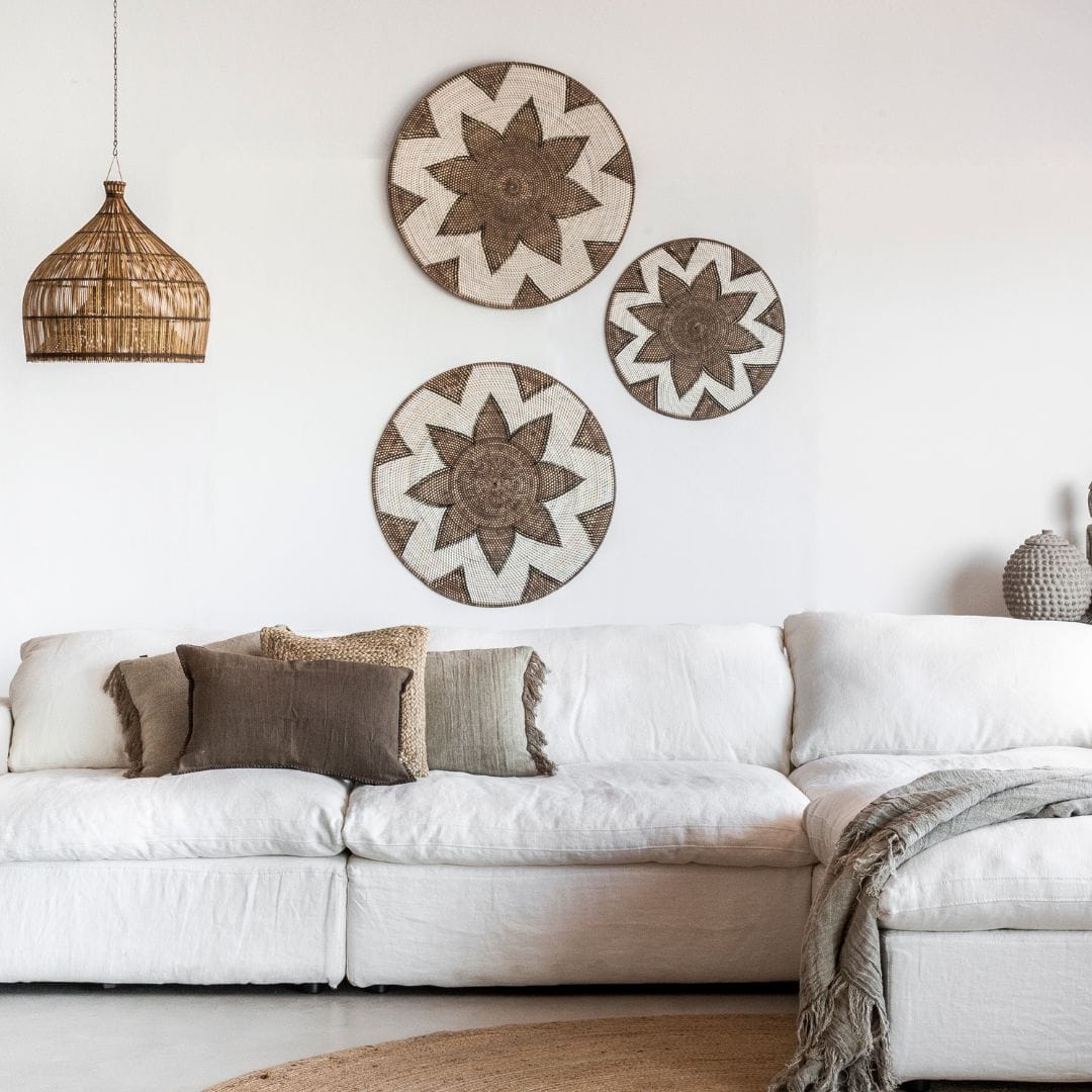 Zoco Home Decor/Accessories Rattan Deco Basket | Octagram Motif | 60cm