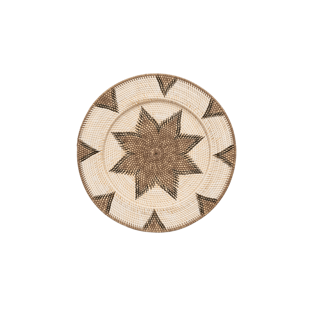 Zoco Home Decor/Accessories Rattan Deco Basket | Octagram Motif | 60cm