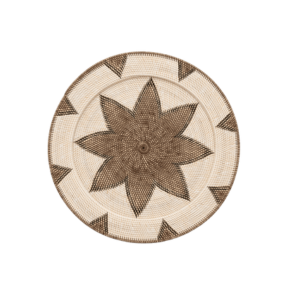 Zoco Home Decor/Accessories Rattan Deco Basket | Octagram Motif | 80cm