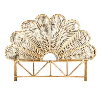 Zoco Home Furniture/Bed Rattan Flower Headboard | 185x145cm