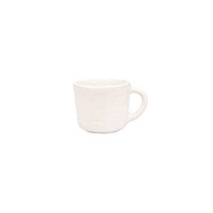 Zoco Home Decor/Kitchen Recycled Stoneware Coffee Cup | White  | 7x6cm