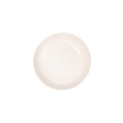 Zoco Home Decor/Kitchen Recycled Stoneware Deep Plate | White | 22.5x5cm