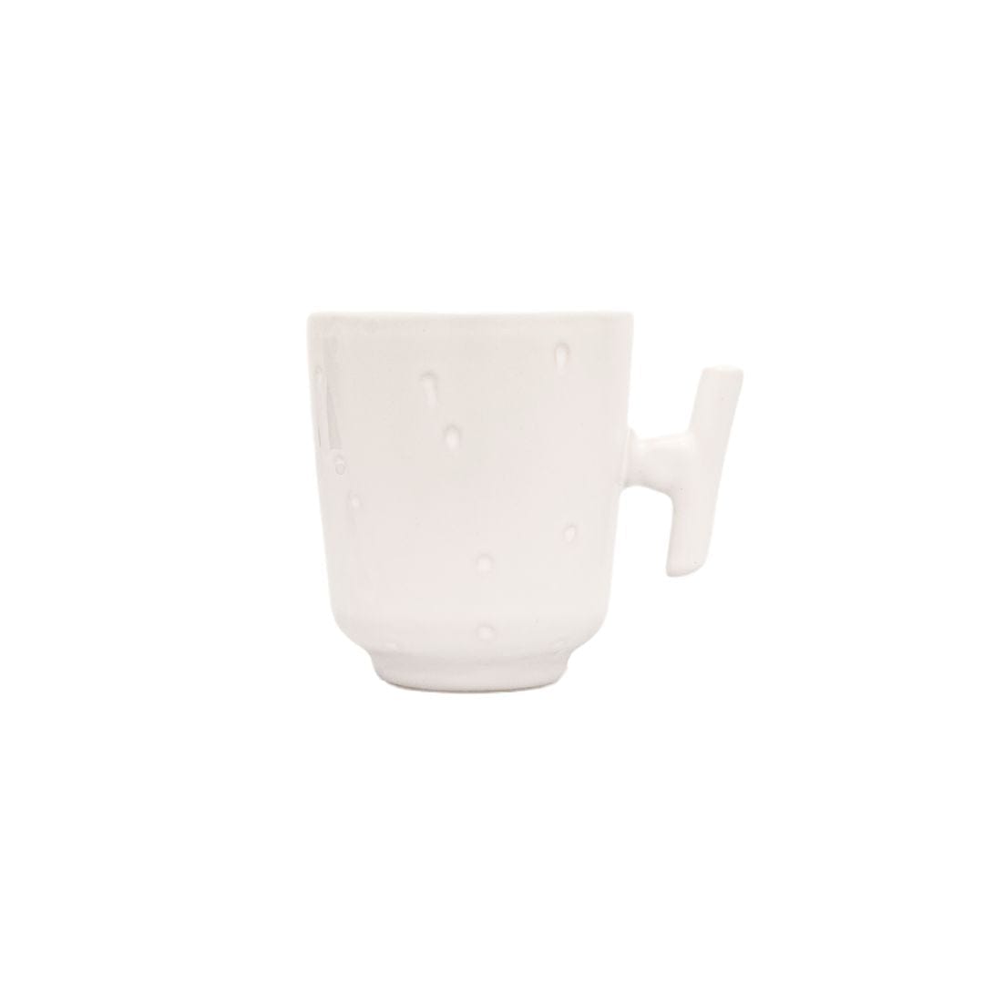 Zoco Home Decor/Kitchen Recycled Stoneware Mug  | White | 17.5x15cm