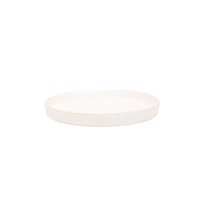 Zoco Home Decor/Kitchen Recycled Stoneware Plate | White | 23x3cm