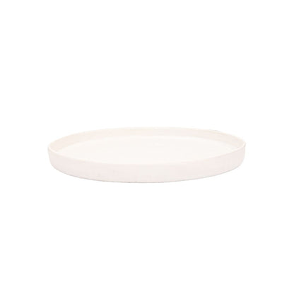 Zoco Home Decor/Kitchen Recycled Stoneware Plate | White | 28x3cm