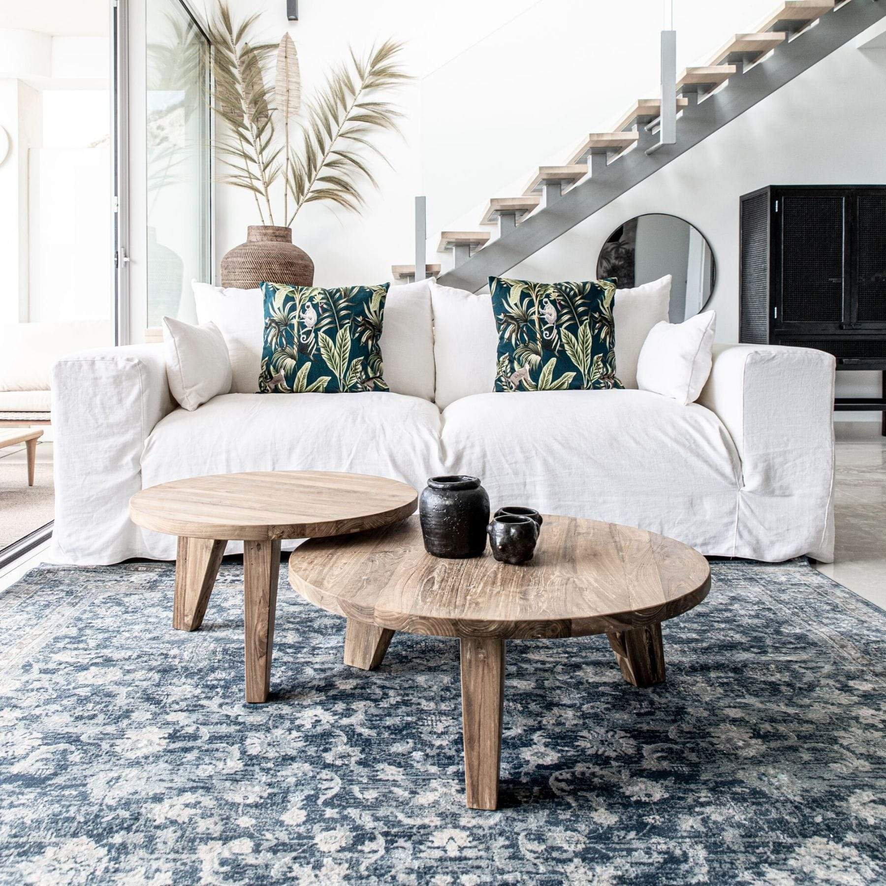 Zoco Home Outdoor/Table/Coffee Recycled Teak Coffee Table | 65x38cm