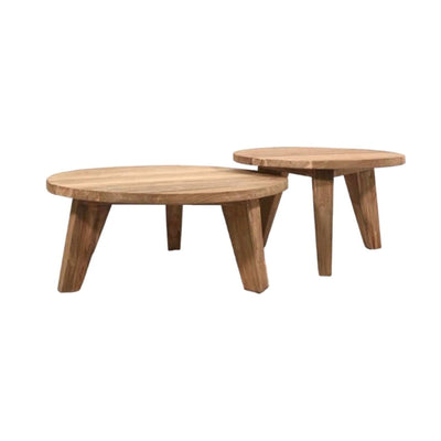 Zoco Home  mesa  demesa de teca reciclada mesa  80 x 31 cm