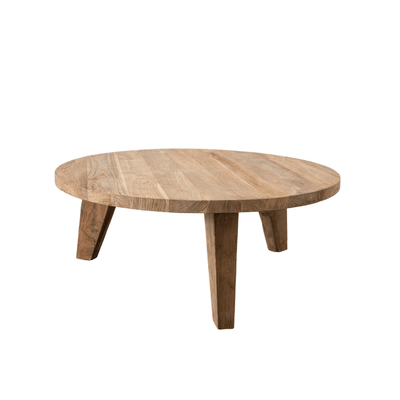 Zoco Home  mesa  demesa de teca reciclada mesa  80 x 31 cm