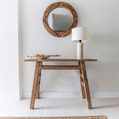 Zoco Home – Konsole aus recyceltem Teakholz | 120 x 30 x 80 cm