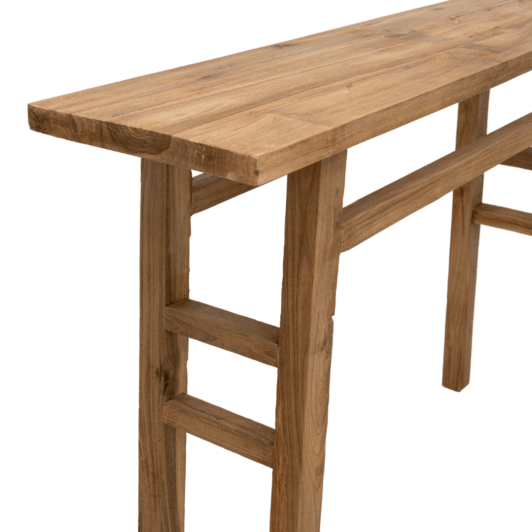 Zoco Home Furniture/Table Recycled Teak Console | 120x30x80cm