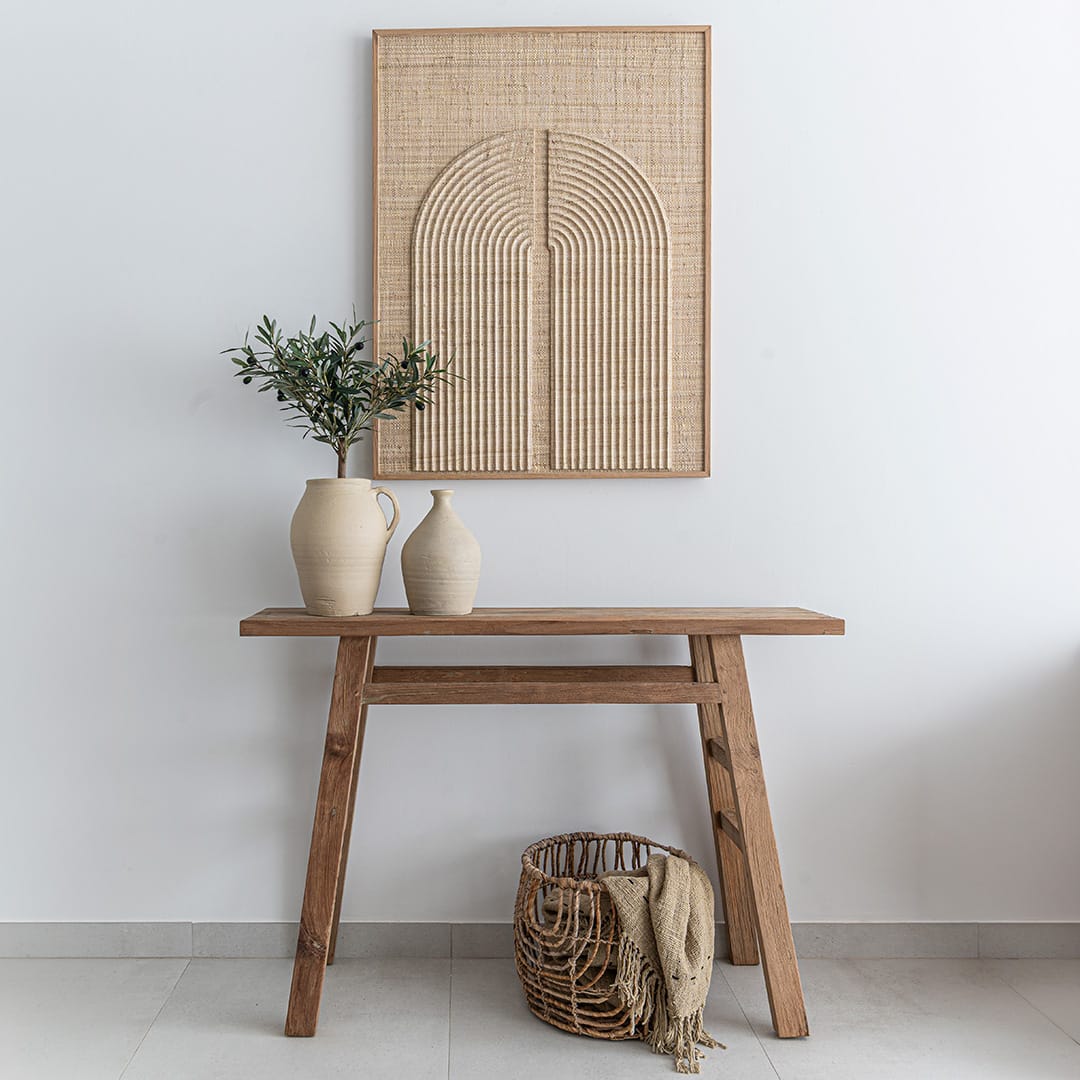 Zoco Home Furniture/Table Recycled Teak Console | 120x80x30cm