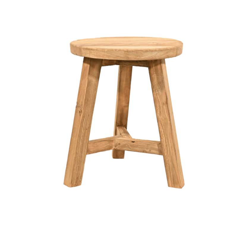 Zoco Home Recycled Teak Stool