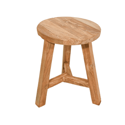 Zoco Home Recycled Teak Stool