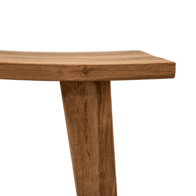 Zoco Home Furniture/Chair Recycled Teak Stool | Natural 48x28x50cm