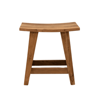 Zoco Home Furniture/Chair Recycled Teak Stool | Natural 48x28x50cm