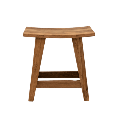 Zoco Home Furniture/Chair Recycled Teak Stool | Natural 48x28x50cm