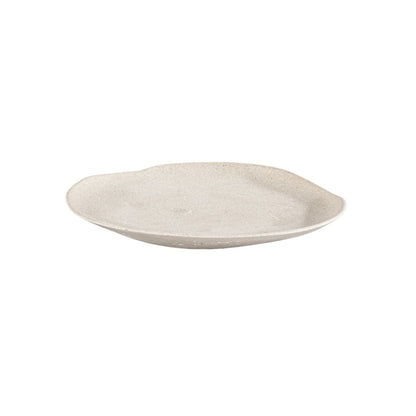 Zoco Home Decor/Kitchen Resin Asymmetrical Plate | Sand | 36cm