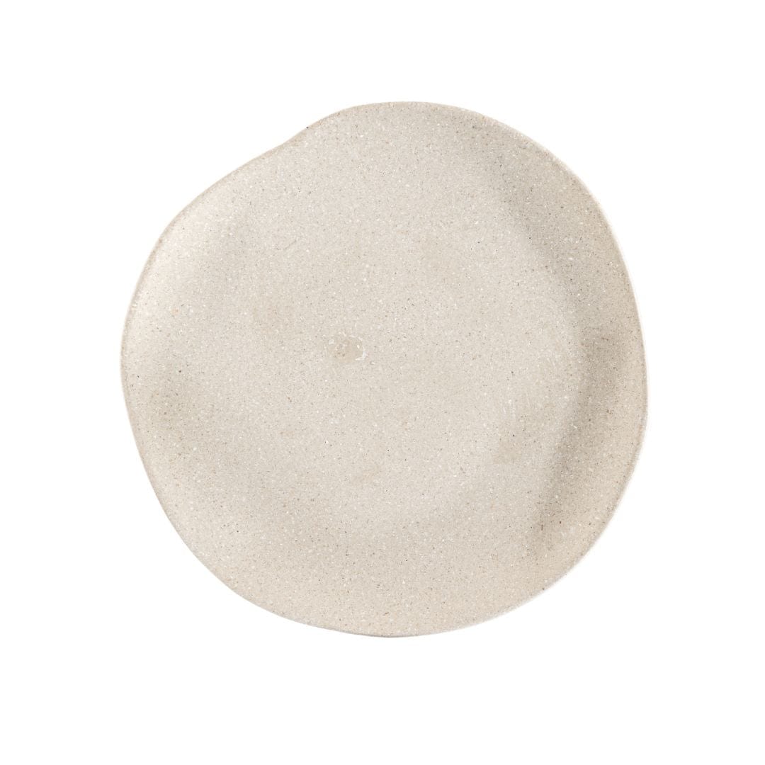 Zoco Home Tableware Resin Asymmetrical Plate | Sand | 36cm