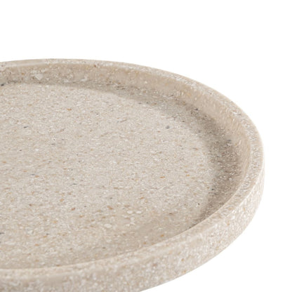 Zoco Home Decor/Kitchen Resin Round Plate | Sand | 21.5cm