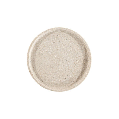 Zoco Home Decor/Kitchen Resin Round Plate | Sand | 21.5cm