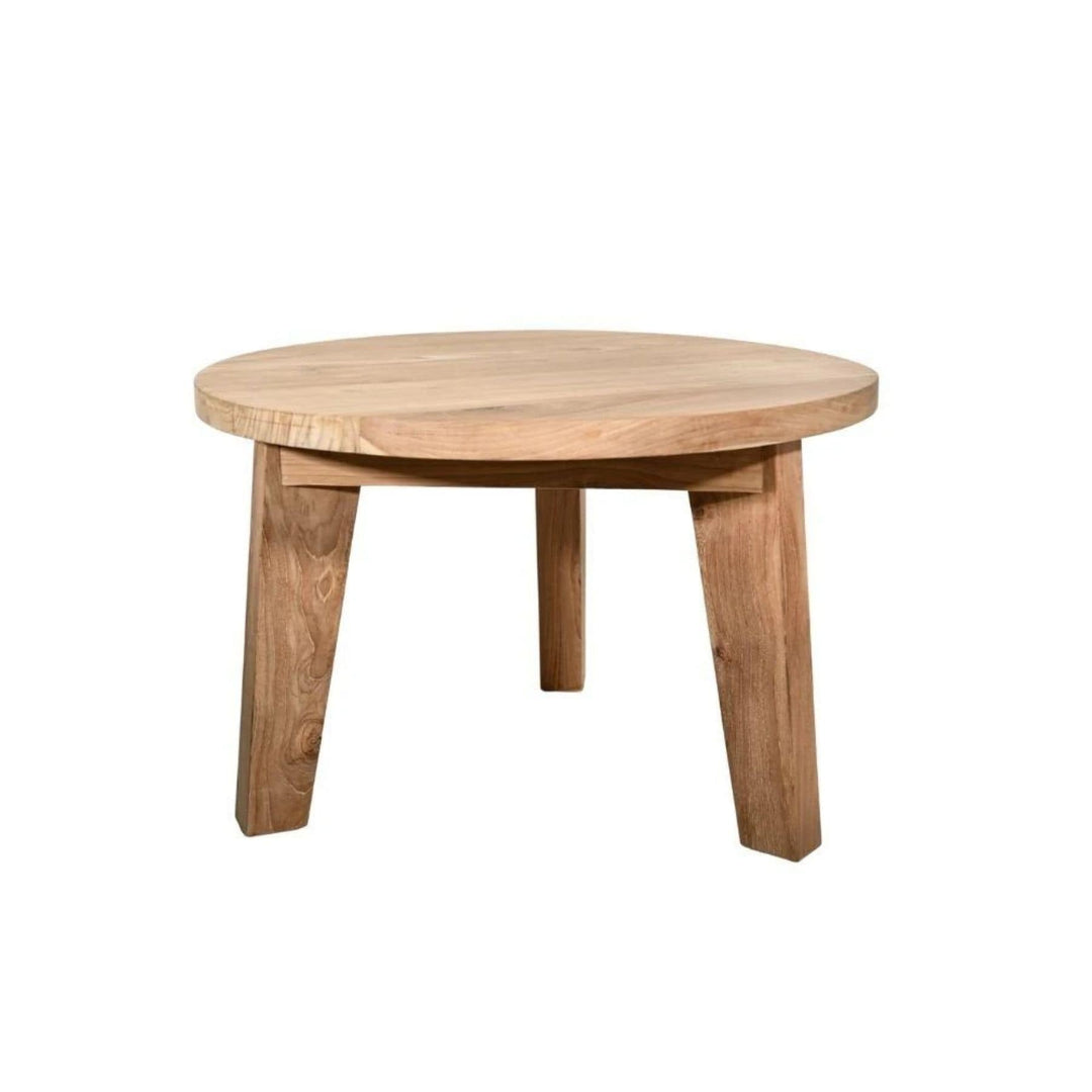 Zoco Home Furniture Round Teak Coffee Table | 50cm