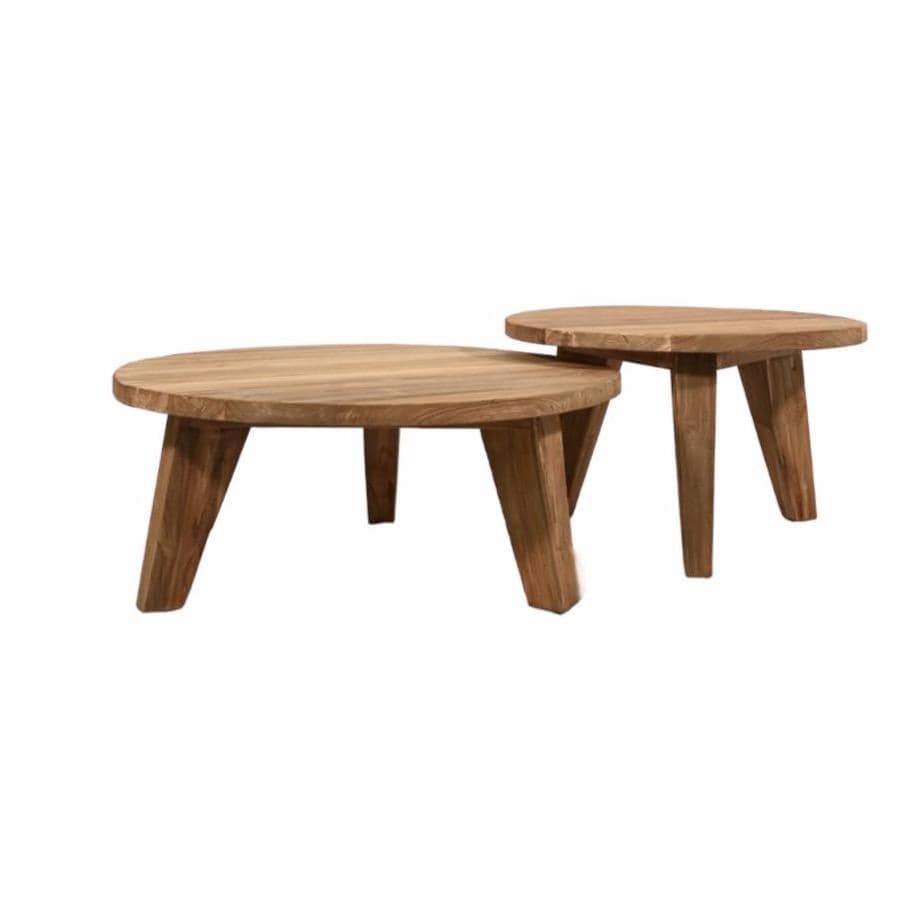 Zoco Home Furniture/Table Round Teak Coffee Table | 65cm