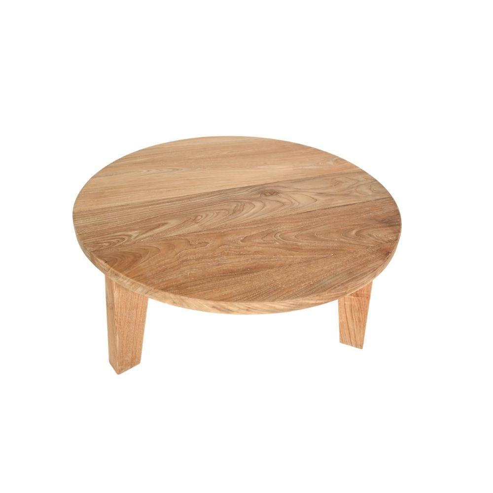 Zoco Home Round Teak Coffee Table | 80cm