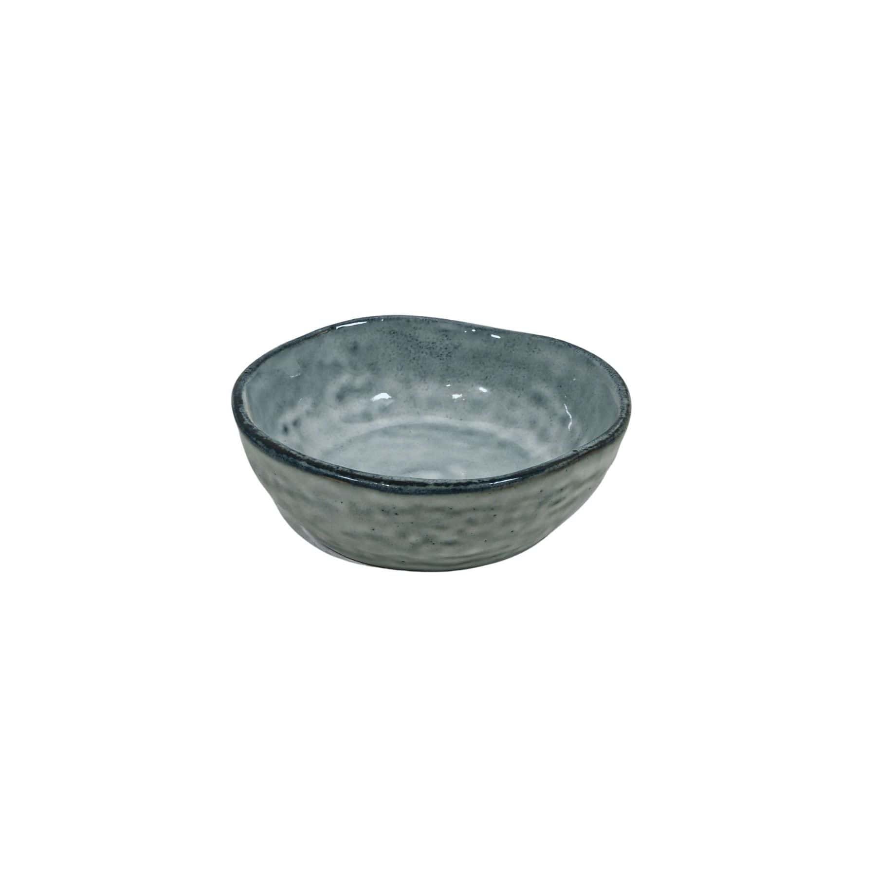 Zoco Home Decor/Kitchen Rustic Bowl | Grey/Blue 11.5x3.8cm