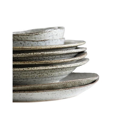 Zoco Home Rustic Cake Plate | Grey/Blue | 20cm