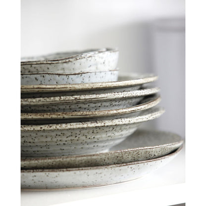 Zoco Home Rustic Cake Plate | Grey/Blue | 20cm