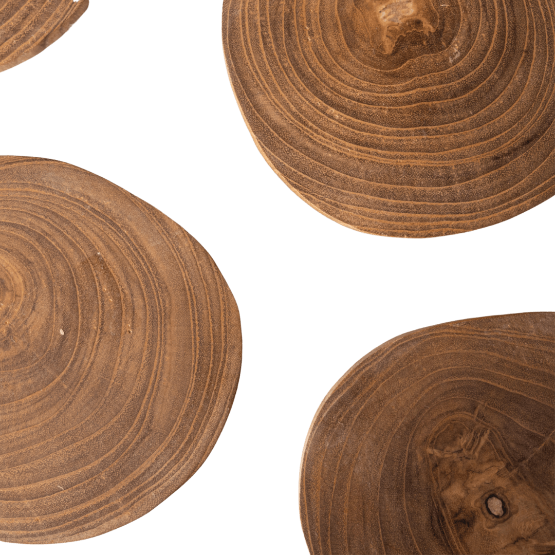 Zoco Home Decor/Kitchen Rustic Coaster | Set of 4 | Beeswax 9x12cm