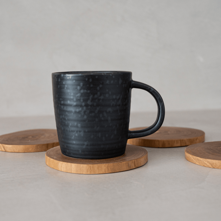 Zoco Home Kitchen / Dining Rustic Coaster | Set of 4 | Beeswax 9x12cm