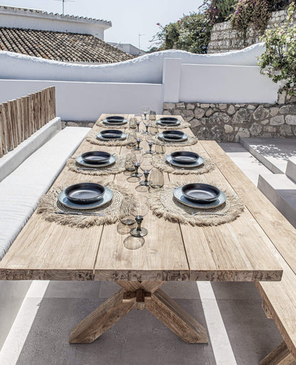 Zoco Home Decor/Kitchen Rustic Plate | Grey/Blue 27.5cm