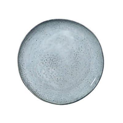Zoco Home Assiette rustique décorative/de cuisine | Gris/Bleu 27,5 cm