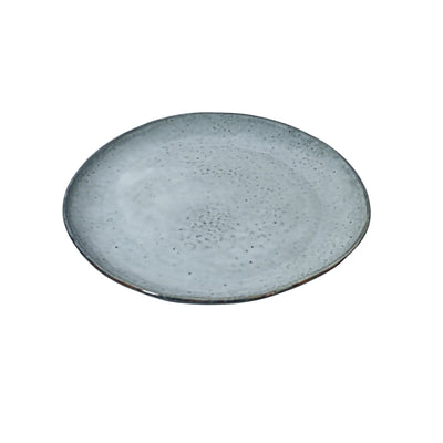 Zoco Home Assiette rustique décorative/de cuisine | Gris/Bleu 27,5 cm