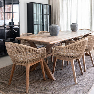 Zoco Home Outdoor/Table/Dining Sahara Recycled Teak Dining Table