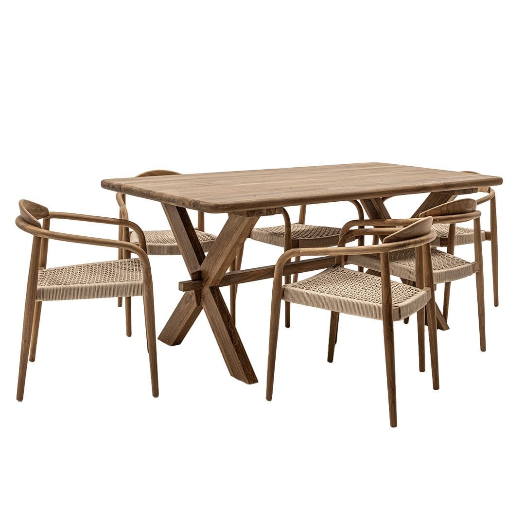 Zoco Home Outdoor/Table/Dining Sahara Recycled Teak Dining Table