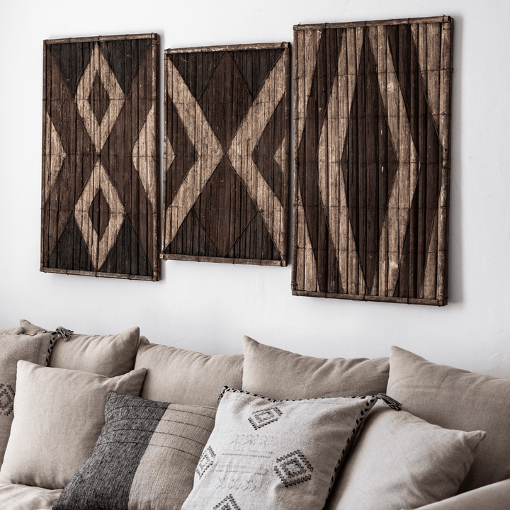 Zoco Home Posters, Prints, & Visual Artwork Salampasu Bamboo Wall Panel | Z1 | 49x71cm
