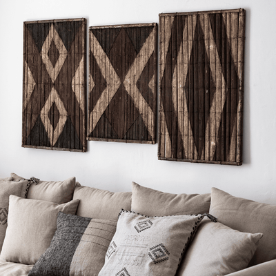 Zoco Home Posters, Prints, & Visual Artwork Salampasu Bamboo Wall Panel | Z14 | 52x83cm