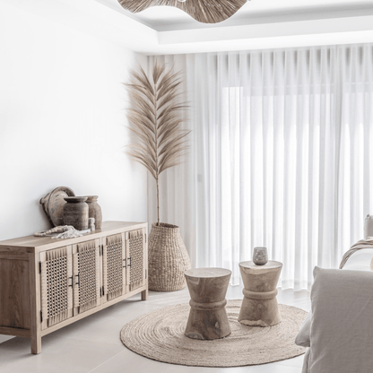 Zoco Home Outdoor/Chair/Stool Sandglass Stool | Natural 35x45cm