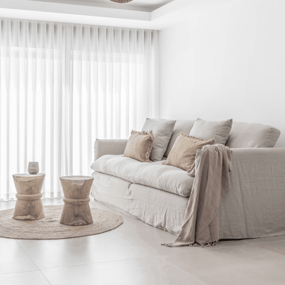 Zoco Home Zandloper-kruk | Naturel 35x45 cm