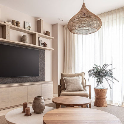 Zoco Home Outdoor/Chair/Stool Sandglass Stool | Natural 35x45cm