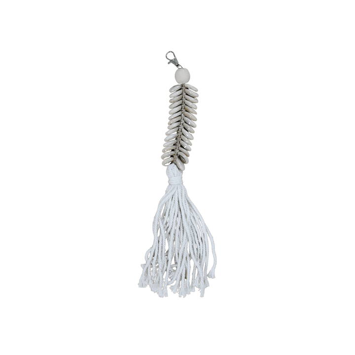 Zoco Home Seashell Keyring | White