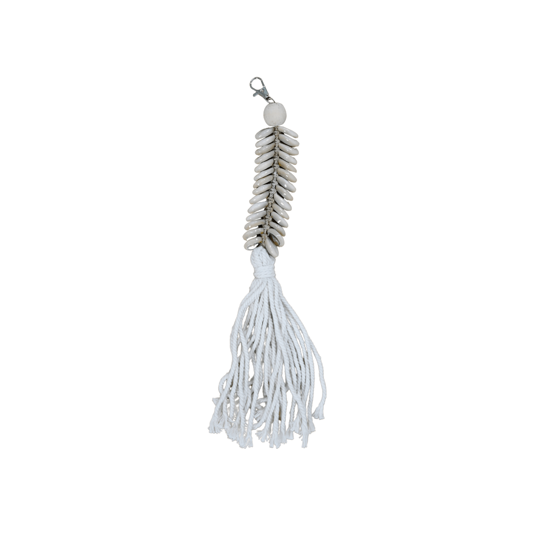 Zoco Home Decor/Accessories Seashell Keyring | White