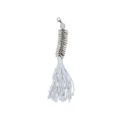Zoco Home Decor/Accessories Seashell Keyring | White