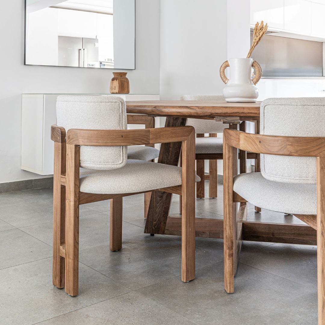 Zoco Home Furniture/Table Senza Recycled Teak Round Dining Table